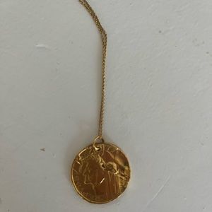 14k Recycled Gold Saint Christopher Pendant Necklace